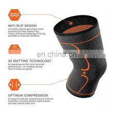 Factory Directly Wholesale Elastic Fitness Nylon Knee Sleeve Oem Custom thumbnail-2