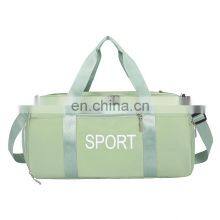 Wholesale Workout Men Women Sports Gym Bag With Shoe Compartment Custom Print Logo Shoes Gym Duffle Bag