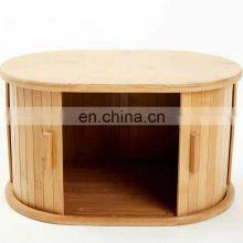 Creativity Design Eco-friendly Kitchen Dustproof Bamboo Bread Storage Bin Pantry Organizer Kitchen & Tabletop thumbnail-2