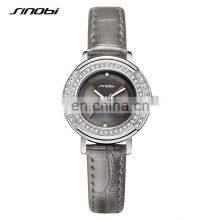 SINOBI Girls Leather Wristwatch S9841G Woman Gorgeous Watches OEM ODM Custom Logo Lady Watch Dazzling Hand Watch thumbnail-4