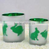 Rabbit Glass Candle Holders Decoration of Houses Interior