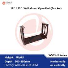 Factory OEM WS03-H 19inch or 24inch Wall Mount Open Frame Rack 4U/6U Bracket for Network Equipment thumbnail-4