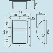 JSC098-STA Metal Square Speaker Bar Manijas Para Parlante Round Bar Handles thumbnail-3