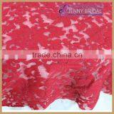 TL039A Wholesale Customize Banquet Weeding Party Hot Red Lace Table Cover for Sale thumbnail-2