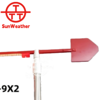 EC-9X2 Sunshine Wind Vane Safety Sign Indicating Wind Direction Metal Wind Vane Five-proof Design LED Warning Effect thumbnail-2