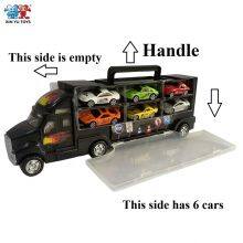 XINYU Diecast Trailer Truck Play Set With 6 PCS of Die Cast Cars 1/64 Scale thumbnail-4