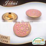 Custom Metal Spring Clips Logo Colored Jackets Snap Button