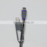 USB Charger Cable for Flat Cable With LED Light and Length 4FT With Pink Color thumbnail-3