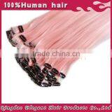 Most Popular Rainbow Colorful Clip in Wholesale Synthetic Hair Extensions thumbnail-1