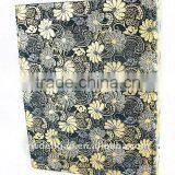 Flower Embossed Ring Binder Desktop File Holder for Office Stationery Color Pattern Woven Cloth Wrapping Cardboard A4 or FC Size thumbnail-1