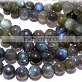 Labradorite Smooth Beads Roundell Shape 8x11.5mm Approx 18''Inch Good Quality On Wholesale Price. thumbnail-1