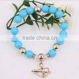 Latest Ladies Fashion Heart Shape Charm Crystal Bracelet thumbnail-1