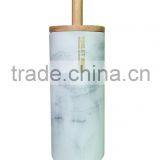 Hot Sale White Marble Polyresin Bathroom Accessories Set for Hotel and Home thumbnail-6