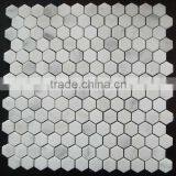 Oriental White Marble Mosaic Tiles, White Marble Mosaic