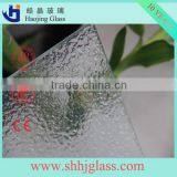 Shahe Haojing 4mm Clear Printing Diamond Amber Beehive Patterned Glass Figured Glass Rolled Glass thumbnail-1