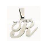 2016 Fashion Delicate Laser Cutting Initial Stainless Steel Pendants thumbnail-1