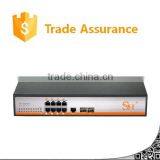 IEEE802.3 at IP Surveillance Cameras Din Rail 8 Full Gigabit Poe Switch thumbnail-1