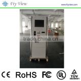 Standing self service touch screen kiosk