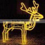 Fiber Optic Christmas Tree LED Magic Colour Christmas Lights for Outdoor Project/LED 3D Motif Christmas Deer Snowman thumbnail-1