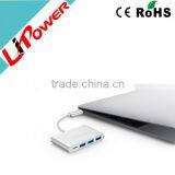 New Design Aluminum Usb 3.1 Charge Type C Hub thumbnail-6