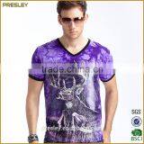Wholesale Custom Polyester All Over Print Sublimation t Shirt, Design Dry Fit Full Printing Sublimated T-shirt thumbnail-5