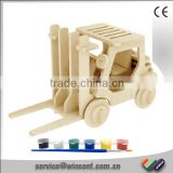 Hot sales Various Vechicle Wood 3D Puzzle For Kids