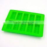 Rubber Ice Cube Mould Ice Tray Brick Shape Ice Blocks 10 Slots Ice Cream Tubs Fandont Chocolate Mold Bar Party Frozen Drink 1PC thumbnail-3