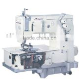 Flat-bed double-needle 3 thread chain circular belt loop sewing machine (AS2000C)