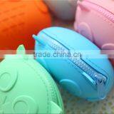 New Arrival Bright Coloured Silicone Owl Zip Bag Purse Coin Holder Cheapest thumbnail-3