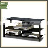 Outdoor furniture convenient black glass nesting table