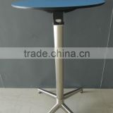 Customized Portable Folding Coffee Table HPL Laminate Round Table Top
