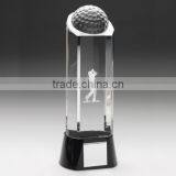 Wholesale New Design Crystal Golf Trophy Awards for Golf Club Souvenir Gifts