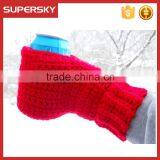 A-702 Knitted Bottle Hand Holder Crochet Beer Mitten Cosy Handmade Crochet Beer Cozy Mitten thumbnail-5