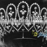Rhinestone Crystal Queen Pegaent Crown for Sale thumbnail-1