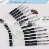 ANY Nail Art Beauty Extension UV Gel Nails Design Metal Handle Oval Nylon Hair Nail Art Brush thumbnail-5