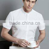 Men's Casual Business Short Neck Short Sleeve Cotton Shirts thumbnail-1