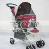 2015 Pet Stroller With 3 Point Canopy With Game Entrance Window,the Front Wheels Have Shock Absorption