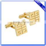 Wholesale Personalized Engraved Logo Customized Gold Brass Cufflinks