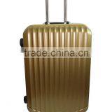 2016 Fashion Design Golden Color ABS+PC Luggage With Aluminum Frame/ TSA Lock Travel Set/OEM Accept Luggage thumbnail-2