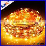 150 LEDs Wedding Festival Decoration Lighting Copper Solar Led String Light for Christmas