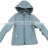 Apparel Stocks Lady Warm 75D Polyester Padded Jacket With Hoody thumbnail-2