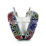 Colorful Crystal Hard Case Clutch Bag Rhinestone Crystal Clutch Bag (8740A-C) thumbnail-3