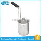 Nylon Handle Stainless Steel Deep Frying Basket Stainless Steel Deep Frying Basket Pasta Fry Basket thumbnail-1