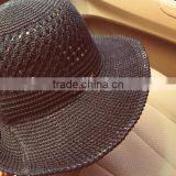2016 Wholesale High Quality Knitted Sun Helmet Hollow Out Latest Design Ladies Summer Hat Fashion thumbnail-6