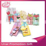 Cartoon PVC Credit Card Holder Keyring Key Chain Sleeve Set Bus Card Case Bag Birthday Gifts thumbnail-3