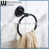 Customized Bathroom Designs Zinc Alloy ORB Finishing Bathroom Accessories Wall Mounted Towel Ring thumbnail-1