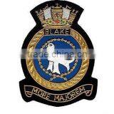 Hand Embroidery Bullion Wire Badges, Custom Bullion Badges thumbnail-2