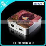 Goth Pattern,18650 Power Bank,Metal Square Power Bank 6000mah thumbnail-4