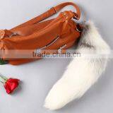 Cheap Fake Fur Fox Tail Keychain for Bags/phone thumbnail-4
