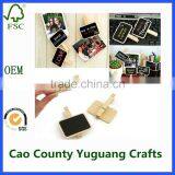 Mini Rectangle Chalkboard Wooden Blackboard Clips for Wedding Birthday Party Decorations thumbnail-5